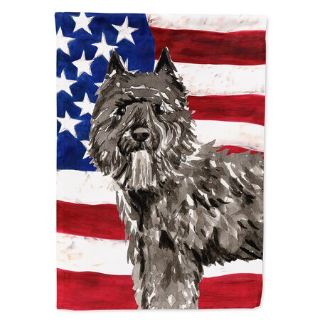 Carolines Treasures Patriotic USA Bouvier Des Flandres Flag Canvas House Size CK1737CHF